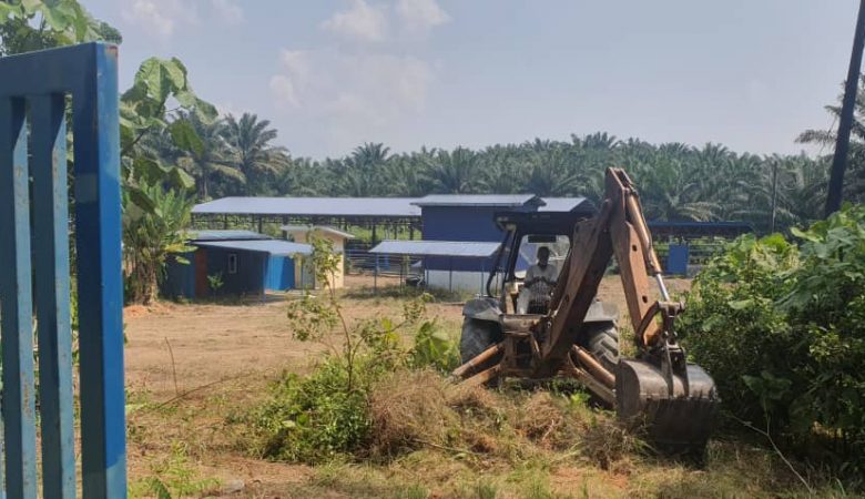 KERJA PEMBERSIHAN KANDANG FIDLOT PLASMA A RAMUAN CINA MELAKA