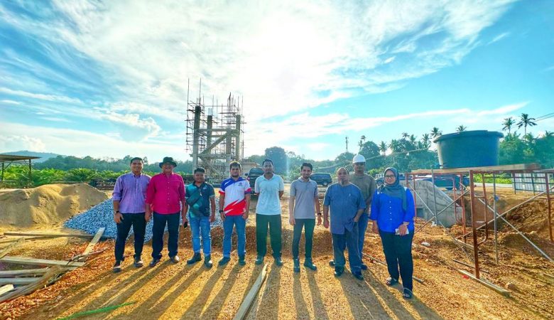 PROJEK MENARA RETIKULASI PAIP AIR FELCRA BERHAD BUKIT JETIT MARANG TERENGGANU